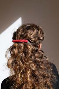Hats: Barrette in Scarlet/Raspberry