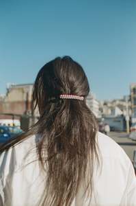 Hats: Barrette in Periwinkle/Sienna