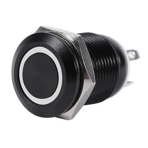 12mm White LED AV Switch (Momentary) - Sulphur City Foundry Store, NZ