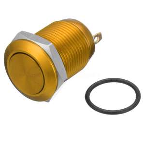 Products: 12mm Yellow Metal AV Switch (Momentary) - Sulphur City Foundry Store, NZ