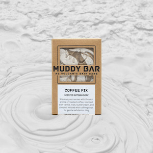 Cold Process Soaps: COFFEE FIX SOAP, with exfoliating coffee grounds.