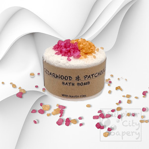 Super Fizzy Bath Bombs: Cedarwood & patchouli bath bomb