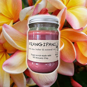 Exfoliating Sugar Scrubs: Frangipani scented sugar scrub