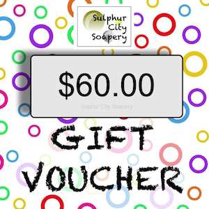 Miscellaneous: Sulphur City Soapery Gift Card, $60.00