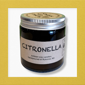 Soy Candles: Citronella soy candle. 80g