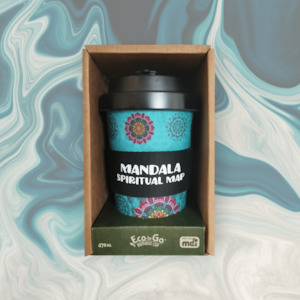 Eco To Go Bamboo Cups: Mandala, eco-to-go cup.