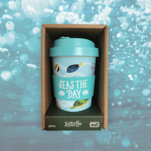 Eco To Go Bamboo Cups: Seas the day, eco-to-go cup.