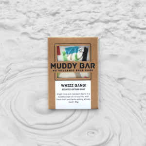 Bath Body All: WHIZZ BANG SOAP, with volcanic clay.