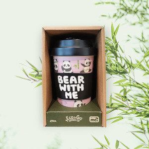 Eco To Go Bamboo Cups: Bear with me, eco-to-go cup.