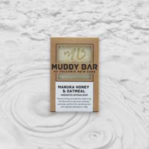 Muddy Bar Soap: MANUKA HONEY & OATMEAL SOAP