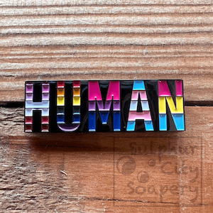 Proud As Punch: HUMAN - Pride Pin.