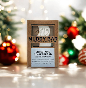 Bath Body All: Christmas Gingerbread, with volcanic clay.