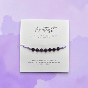 Miscellaneous: Amethyst Crystal Bracelet