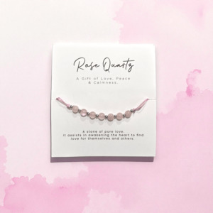 Rose Quartz Crystal Bracelet
