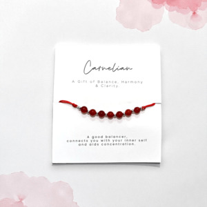 Carnelian Crystal Bracelet