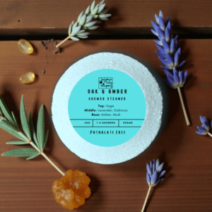 Shower Steamers: Oak & Amber - shower steamer