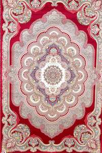 Rugs: Red Flower Paradise – Luxury Persian Rug