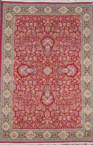 Rugs: Red Flower Garden – Luxury Persian Rug