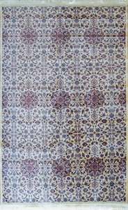 White Floral - Plush Persian Rug