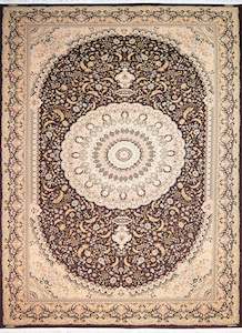 Chocolate Shah - Jacquard Persian Rug