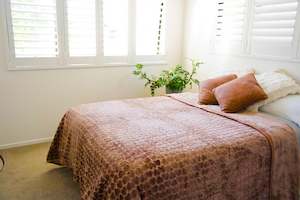 Double Blankets: Brown Hearts/Diamonds - ‘Parmida’ Mink Blanket  (Double)