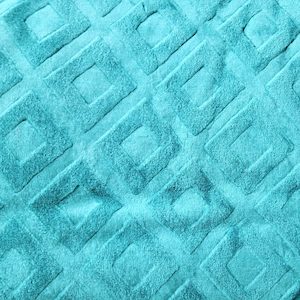 Double Blankets: Turquoise Diamonds - ‘Parmida’ Mink Blanket  (Double)