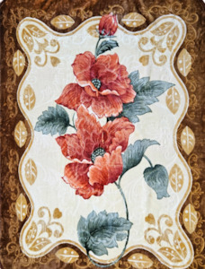 Single Blankets: Orange Blossom - 'Prima' Mink Blanket (Single)