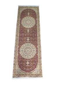 Hall Runner Jacquard Dark Pink (Sml)