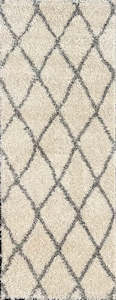 Rugs: Hall Runner Diamond Cream (Sml)