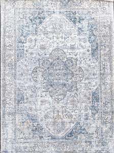 Rugs: Faded Green Dahlia - Turkish Rug