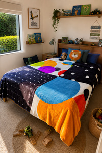 Sunset Confetti - ‘Golbaft’ Mink Blanket (King Double)
