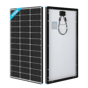 Renogy: 100W Rigid Black Solar Panel