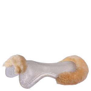 Saddle Pads Risers: BR Soft Gel Sheepskin Half Pad