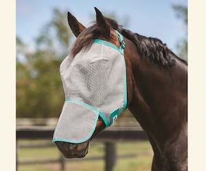 Saxon Buzz Away Fly Mask with Nose