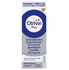 Products: Otrivin Plus Adult Nasal Spray 10ml