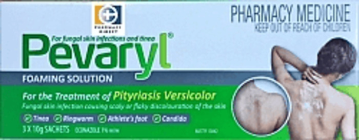 Products: Pevaryl Foaming Solution 10g x 3
