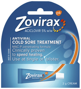 Products: Zovirax Cold Sore Cream 2g Tube