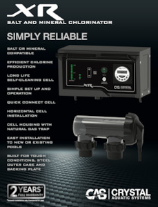 Automation And Chlorination: XR Salt and Mineral chlorinator