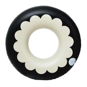 SCALLOP OVERSIZED POOL TUBE- BLACK