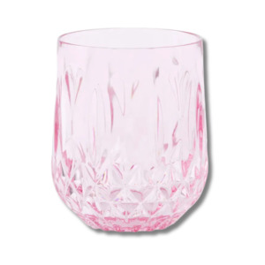 Pink Crystal Look Acrylic Tumbler