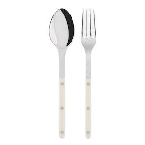 Sabre Salad Servers - Soft Beige