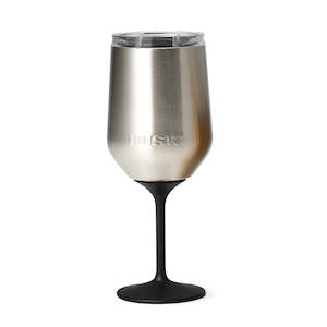 Huski Wine Tumbler with Detachable Stem - Brushed Stainless