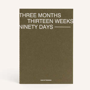 Made of Tomorrow - Three Month Planner - Khaki