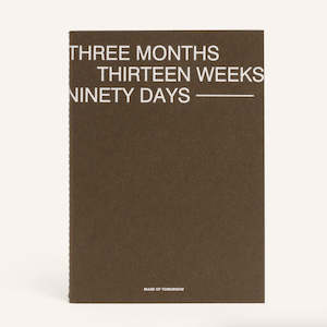 Made of Tomorrow - Three Month Planner - Umber