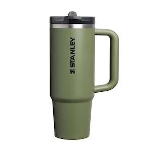 Stanley Flip Straw Water Bottle 30oz - Dried Pine