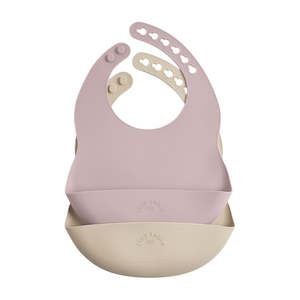Best Under 50: Tiny Table Baby Bibs 2-Pack - Petal + Sand
