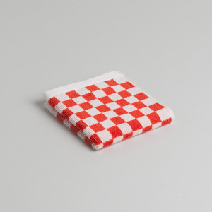 Skincare: BAINA Quill Face Cloth - Paloma Sun/Ecru Check