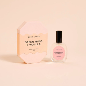 Gifts From 50 70: CELIA LOVES Room + Linen Spray - Green Moss + Vanilla