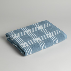 Baina Towels: BAINA Frisa Pool Towel - Celeste/Chalk