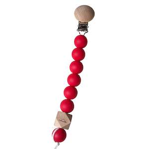 Teethers And Dummy Clips: Essential Dummy Clip - Red